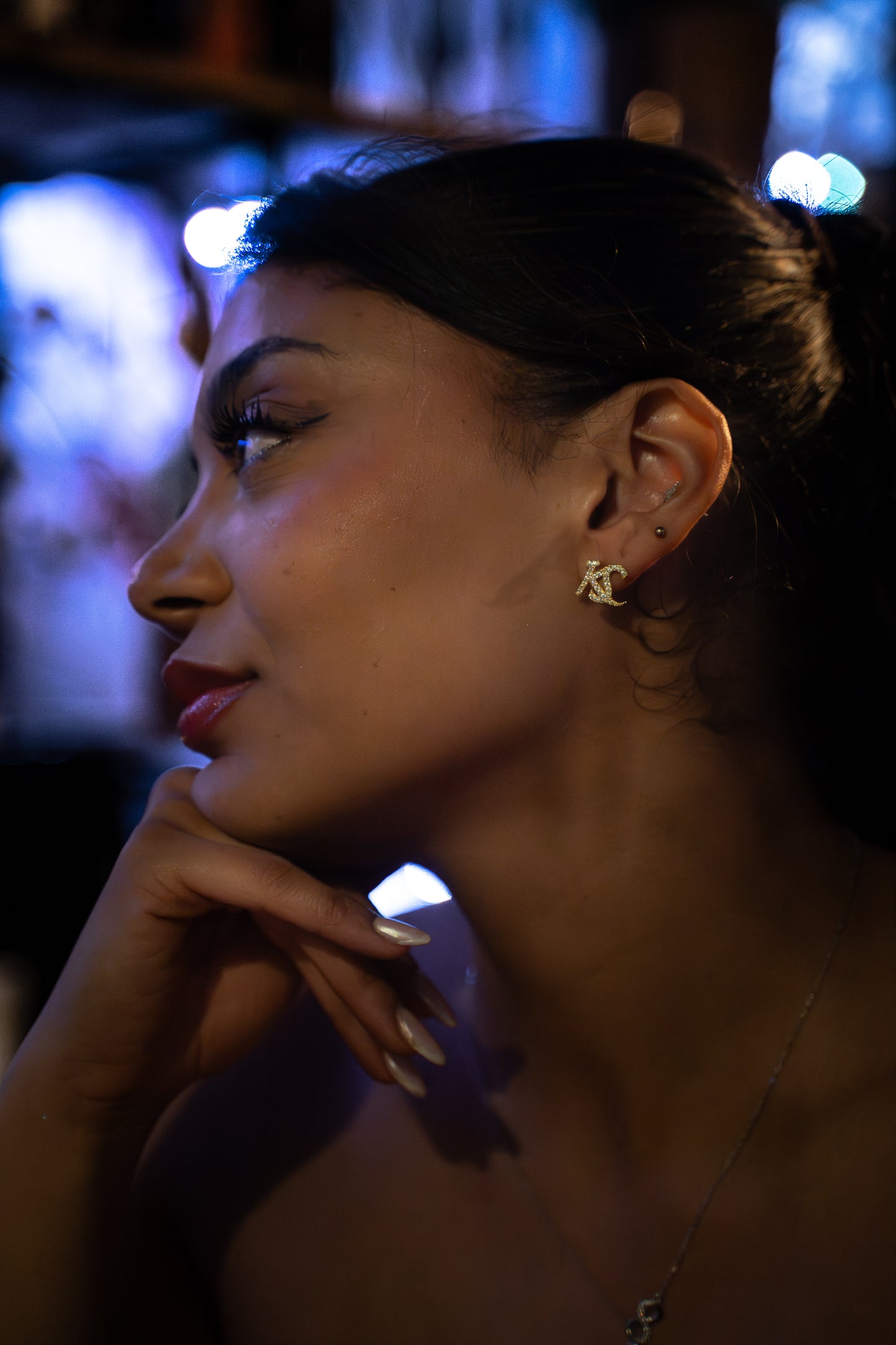 KS SIGNATURE EARRINGS GOLD