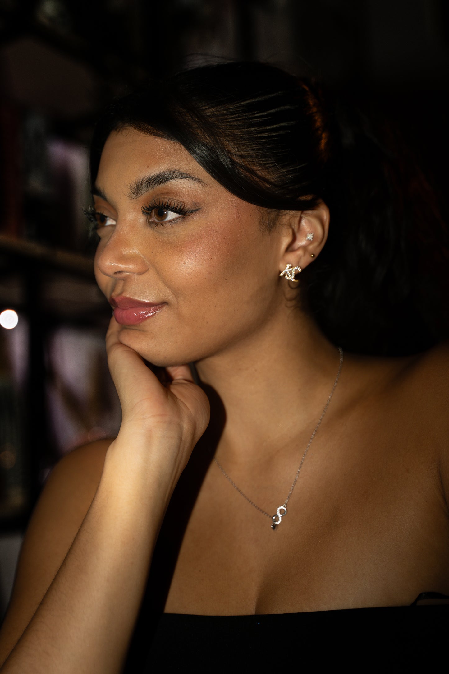 KS SIGNATURE EARRINGS GOLD