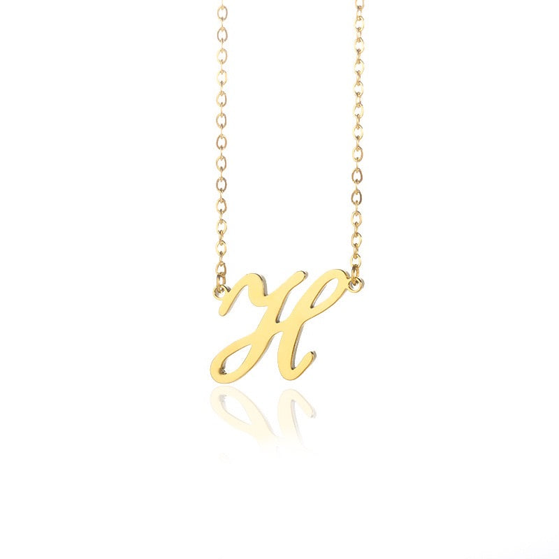 SINGLE LETTER NECKLACE