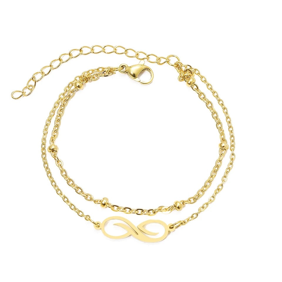 WOMEN'S GOLD PLATED INFINITY BRACELET