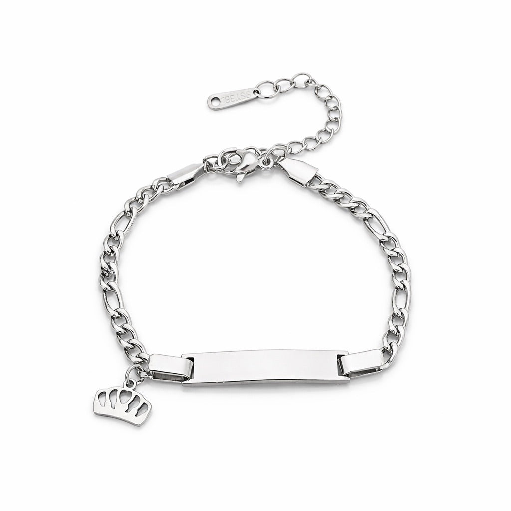 CROWN CHARM BAR BRACELET
