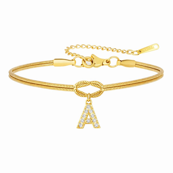 DOUBLE KNOT CHARM BRACELET