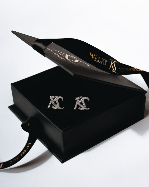 KS SIGNATURE EARRINGS PURE SILVER