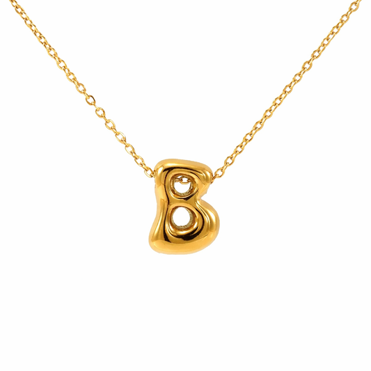 BUBBLE INITIAL NECKLACE