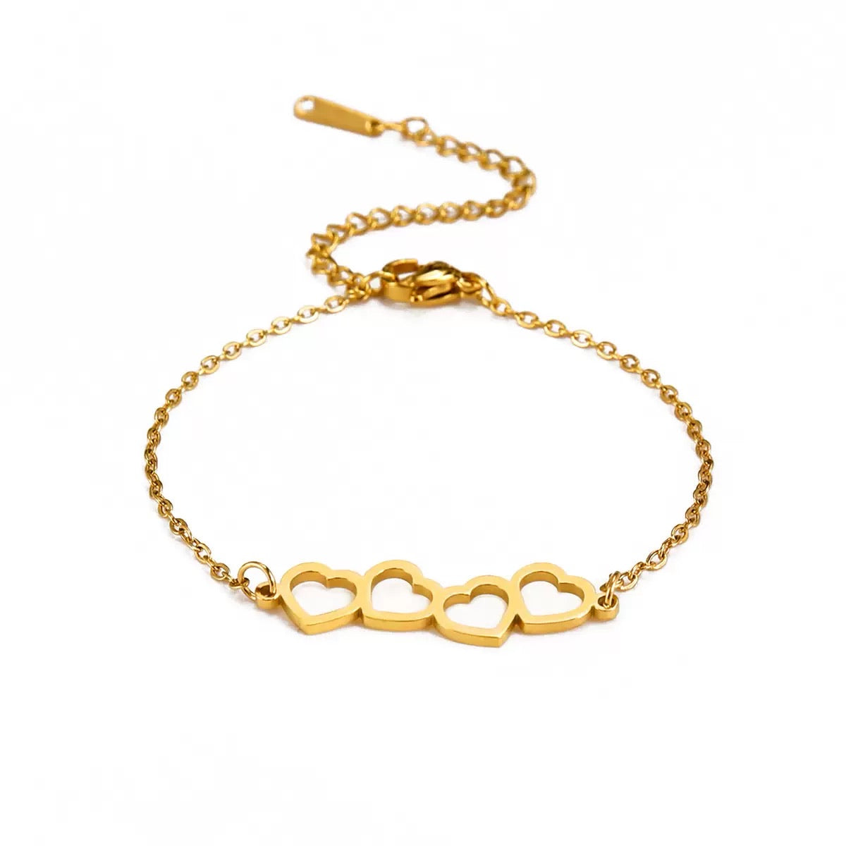 HEARTS LINKED BRACELET