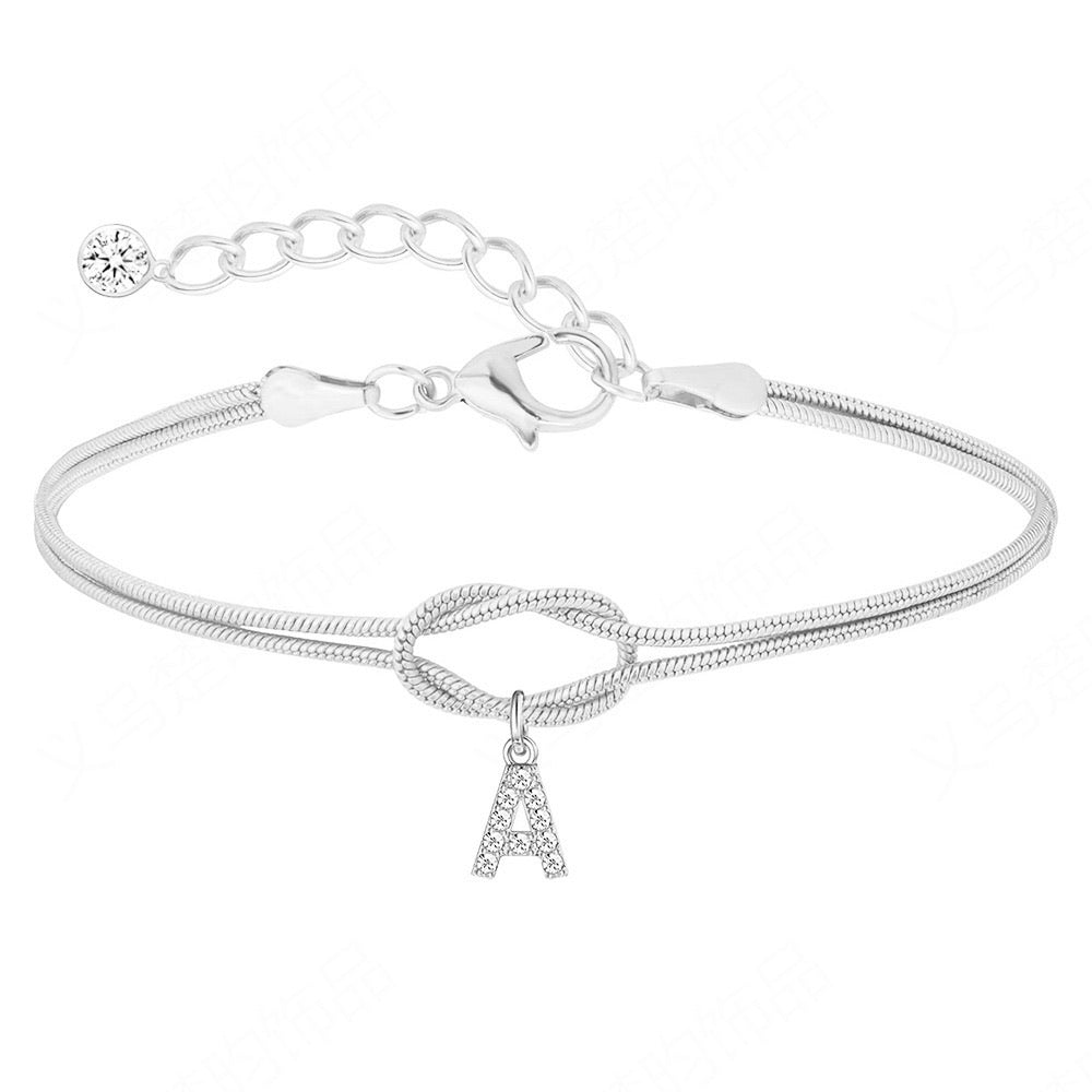 DOUBLE KNOT CHARM BRACELET