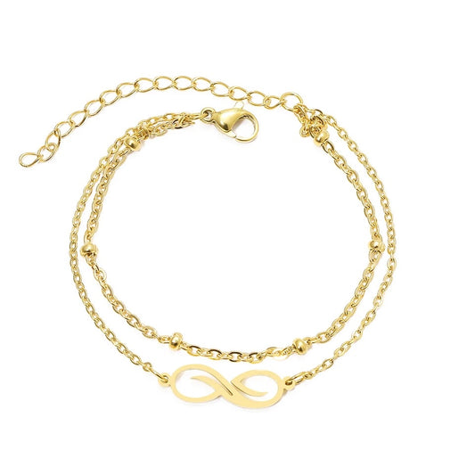 WOMEN'S GOLD PLATED INFINITY BRACELET